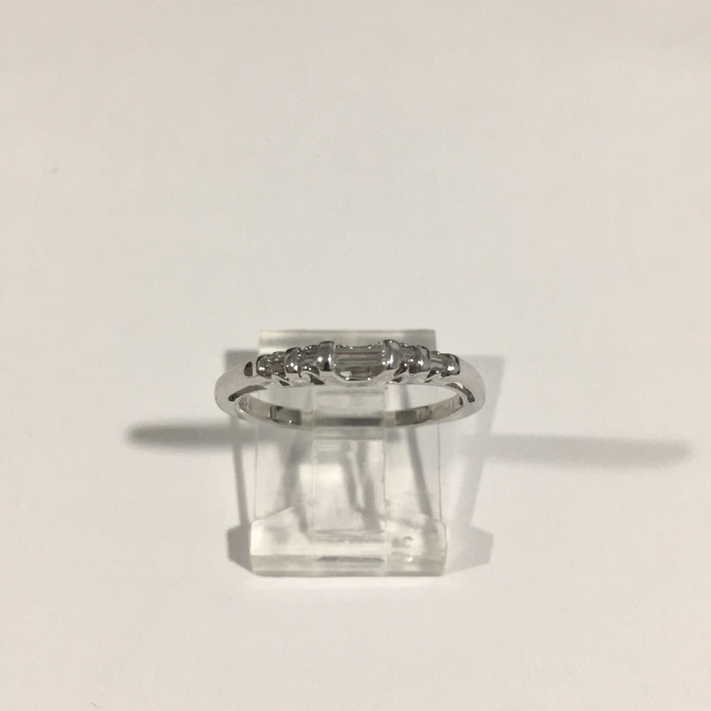 14k White Gold Baguette Diamond 💎 Ring 💍